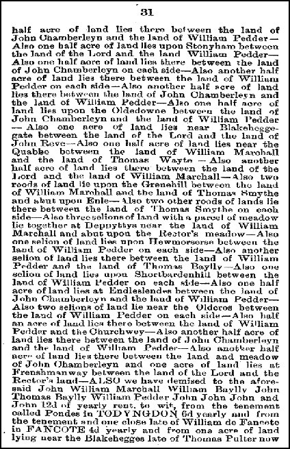 The History of Toddington by the Rev. F.A. Adams