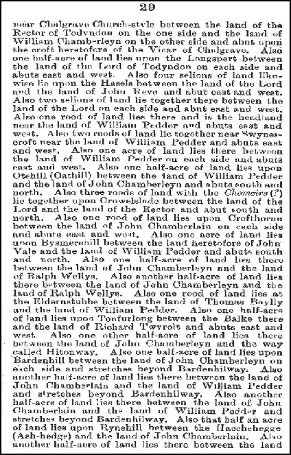 The History of Toddington by the Rev. F.A. Adams