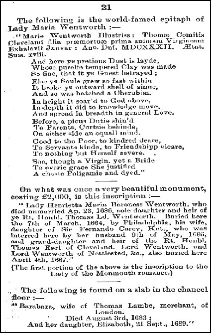 The History of Toddington by the Rev. F.A. Adams