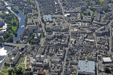 Aerial Photograph ofBedford High Street, 2009