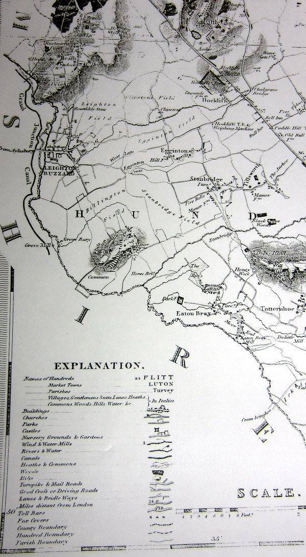 Bryant's 1826 Map section