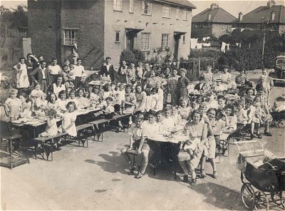 Edward Road Street Party July 12th 1945