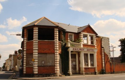 Railway Hotel in Ruins