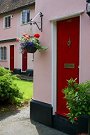 House with red door