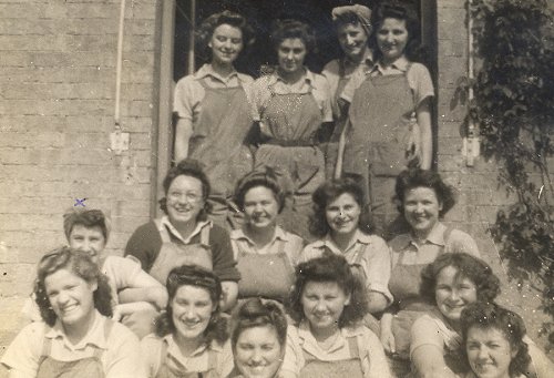 Dungarees were the usual working uniform for most Land Girls