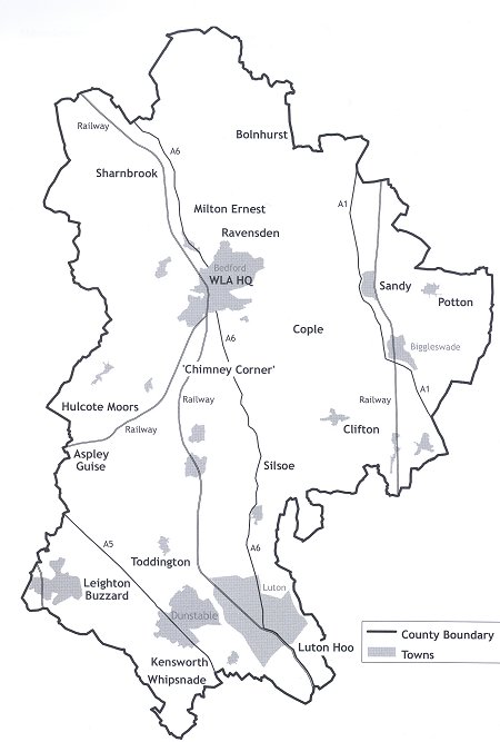 Land girl hostels in Bedfordshire