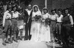 The wedding of land girl Olive Turner in London c.1944