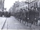 Marching land girls