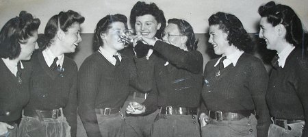 Potton land girls enjoying themselves