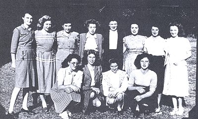 Post war Land girls at Hassells Hall