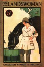 Kathleen Hale's cover for The Landswoman, December 1919. Courtesy of The Women's Library, London Metropolitan University